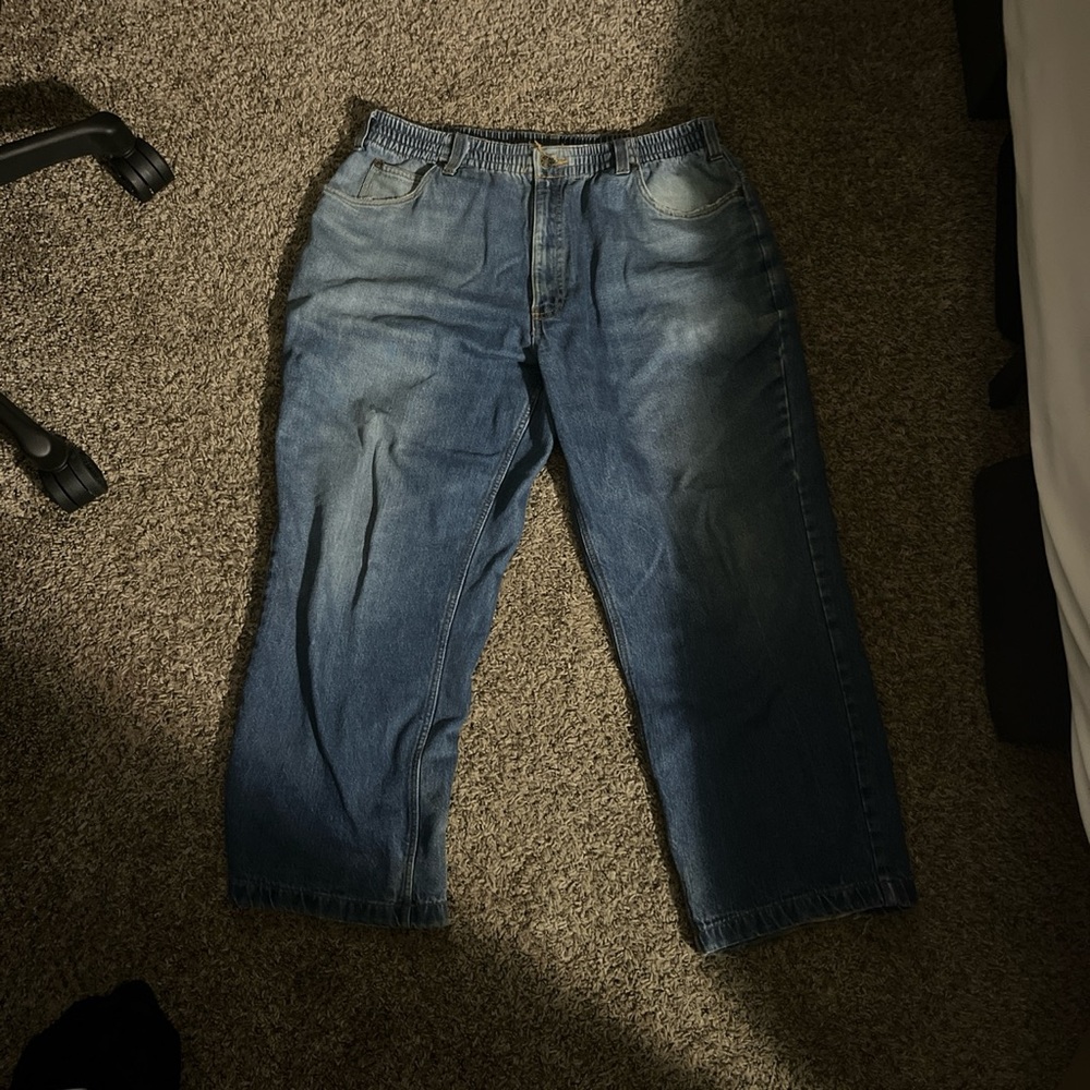 BAGGY flannel lined ice box jeans haband 38/30